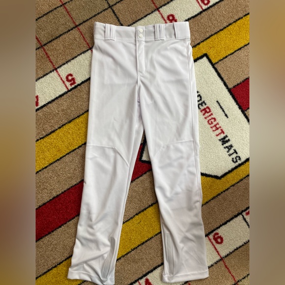Russell Athletic Youth Baseball Pants.  White. Size youth Large. Adjustable hem. - Picture 1 of 4